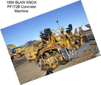 1994 BLAW KNOX PF172B Concrete Machine