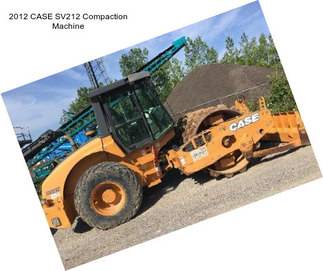 2012 CASE SV212 Compaction Machine