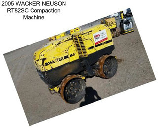 2005 WACKER NEUSON RT82SC Compaction Machine