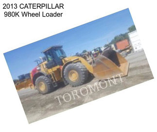 2013 CATERPILLAR 980K Wheel Loader