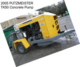 2005 PUTZMEISTER TK50 Concrete Pump