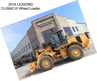 2014 LIUGONG CLG842 III Wheel Loader