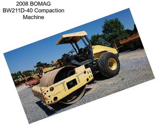 2008 BOMAG BW211D-40 Compaction Machine