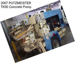 2007 PUTZMEISTER TK50 Concrete Pump