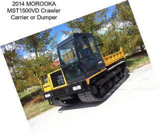 2014 MOROOKA MST1500VD Crawler Carrier or Dumper