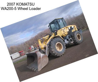 2007 KOMATSU WA200-5 Wheel Loader