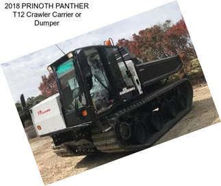 2018 PRINOTH PANTHER T12 Crawler Carrier or Dumper