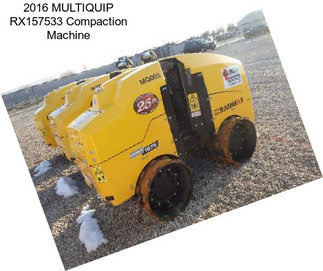 2016 MULTIQUIP RX157533 Compaction Machine