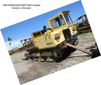 1990 MOROOKA MST1500 Crawler Carrier or Dumper