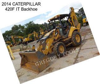 2014 CATERPILLAR 420F IT Backhoe