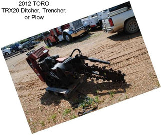 2012 TORO TRX20 Ditcher, Trencher, or Plow