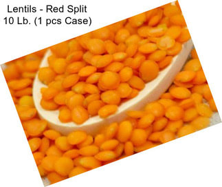 Lentils - Red Split 10 Lb. (1 pcs Case)