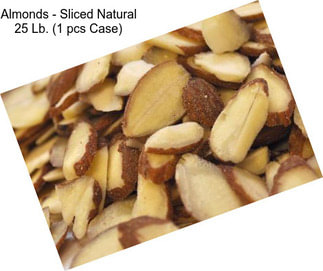 Almonds - Sliced Natural 25 Lb. (1 pcs Case)