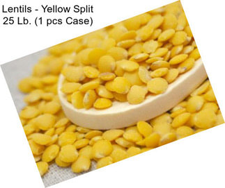 Lentils - Yellow Split 25 Lb. (1 pcs Case)