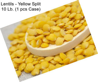 Lentils - Yellow Split 10 Lb. (1 pcs Case)
