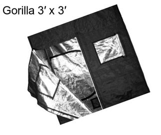 Gorilla 3′ x 3′