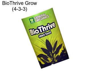 BioThrive Grow (4-3-3)