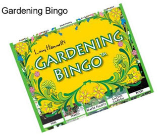 Gardening Bingo