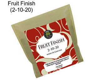 Fruit Finish (2-10-20)