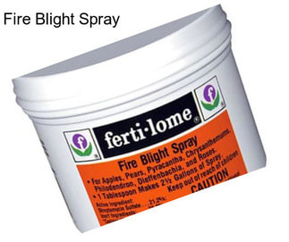 Fire Blight Spray