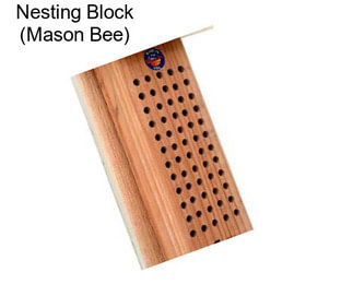 Nesting Block (Mason Bee)