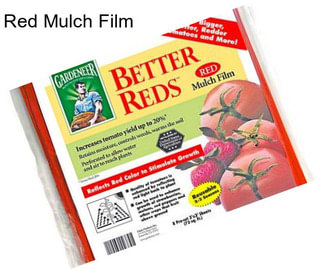 Red Mulch Film