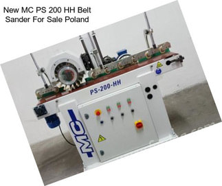 New MC PS 200 HH Belt Sander For Sale Poland