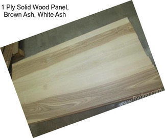 1 Ply Solid Wood Panel, Brown Ash, White Ash