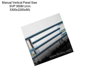 Manual Vertical Panel Saw  SVP 950M (mm 5300x2200x80)