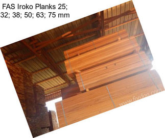 FAS Iroko Planks 25; 32; 38; 50; 63; 75 mm