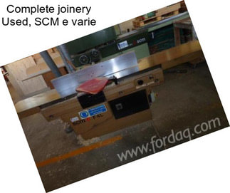 Complete joinery Used, SCM e varie
