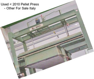 Used < 2010 Pellet Press - Other For Sale Italy