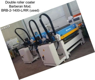 Double roller coater Barberan Mod. BRB-2-1400-L/RR (used)