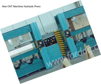 New CNT Machines Hydraulic Press