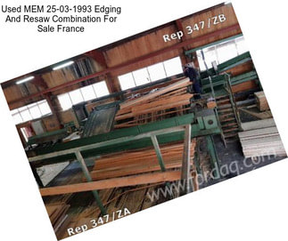 Used MEM 25-03-1993 Edging And Resaw Combination For Sale France