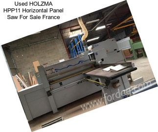 Used HOLZMA HPP11 Horizontal Panel Saw For Sale France