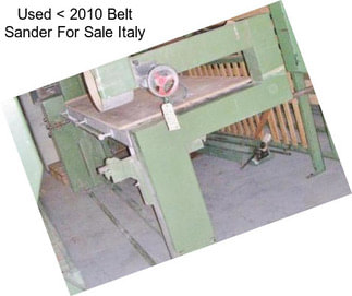 Used < 2010 Belt Sander For Sale Italy