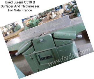 Used Lurem C510 B Surfacer And Thicknesser For Sale France