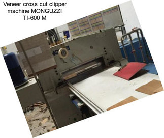 Veneer cross cut clipper machine MONGUZZI TI-600 M