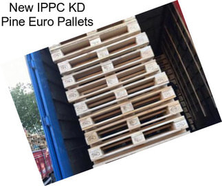 New IPPC KD Pine Euro Pallets