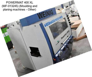 POWERMAT 400 XL (MF-013245) (Moulding and planing machines - Other)