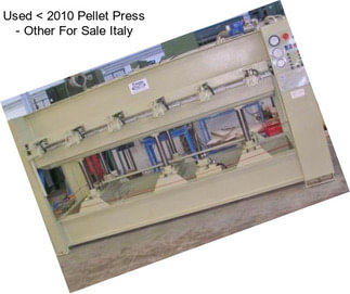Used < 2010 Pellet Press - Other For Sale Italy