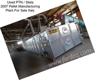 Used PTN / Stela 2007 Pellet Manufacturing Plant For Sale Italy