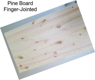Pine Board Finger-Jointed