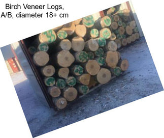 Birch Veneer Logs, A/B, diameter 18+ cm