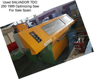 Used SALVADOR TDO 250 1999 Optimizing Saw For Sale Spain