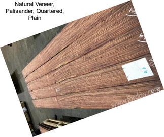 Natural Veneer, Palisander, Quartered, Plain