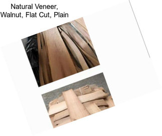 Natural Veneer, Walnut, Flat Cut, Plain