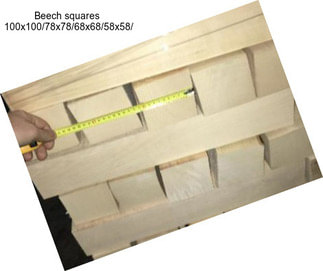 Beech squares  100x100/78x78/68x68/58x58/