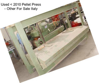 Used < 2010 Pellet Press - Other For Sale Italy